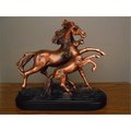 Marian Imports Marian Imports F13103 Mare And Foal Bronze Plated Resin Sculpture 13103